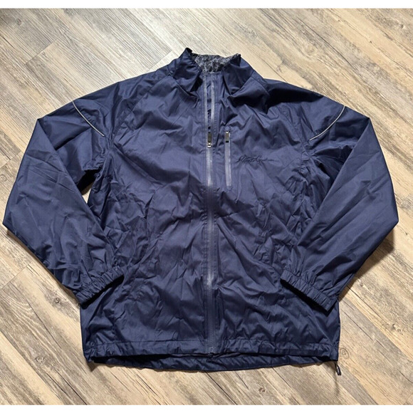 Robert Graham Jacket Mens XL Blue Derek Classic Fit Full Zip Windbreaker Golf - Picture 1 of 6